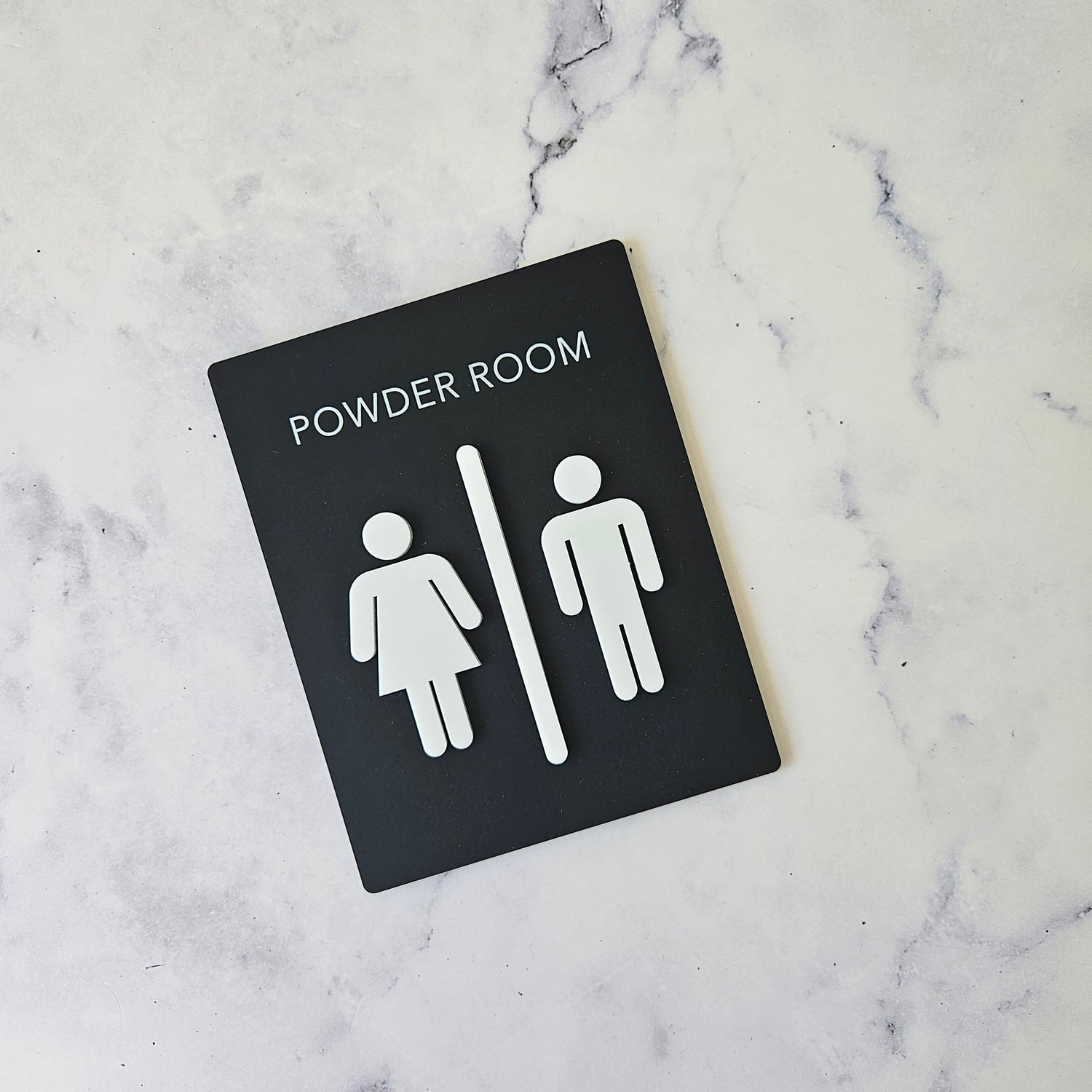 Acrylic Bathroom Sign