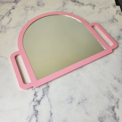 Custom Handheld Mirror | Extra Large Arch x2 Handles